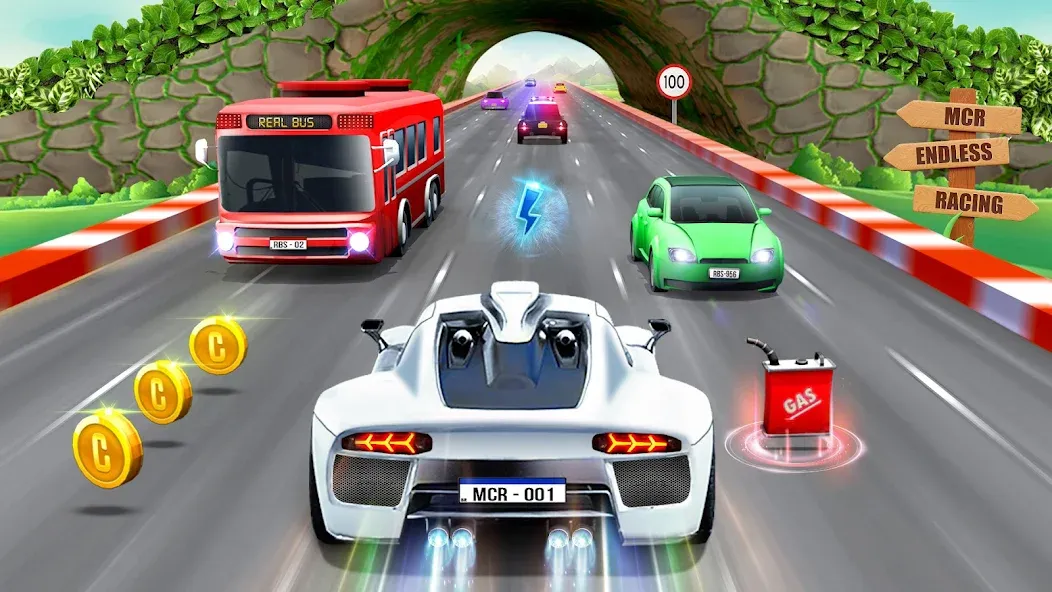 Mini Car Racing Game Legends [МОД: Много монет, Открытые уровни и Мега MOD] Screenshot 1