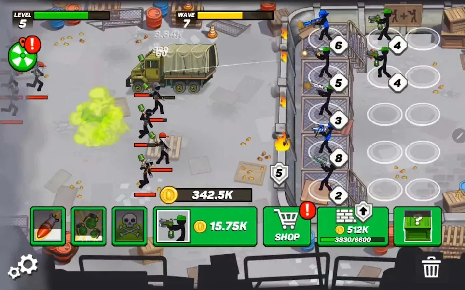 Stickman Defenders: Stick War [МОД: Много денег, Монет и Все открыто] Screenshot 4