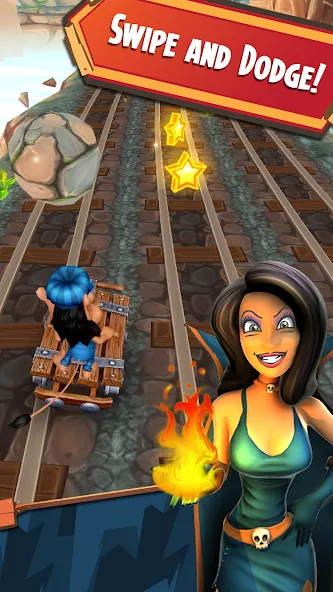 Hugo Troll Race 2: Rail Rush (Хуго Тролл Гонка 2) [МОД: Много монет, Открытые уровни и Мега MOD] Screenshot 2