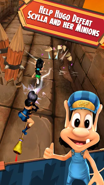 Hugo Troll Race 2: Rail Rush (Хуго Тролл Гонка 2) [МОД: Много монет, Открытые уровни и Мега MOD] Screenshot 3