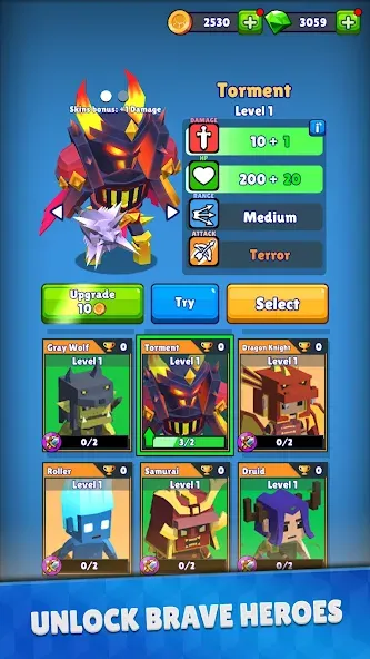 Hunt Royale: Action RPG Battle (Хант Роял) [МОД: Деньги, Монеты и Меню MOD] Screenshot 4