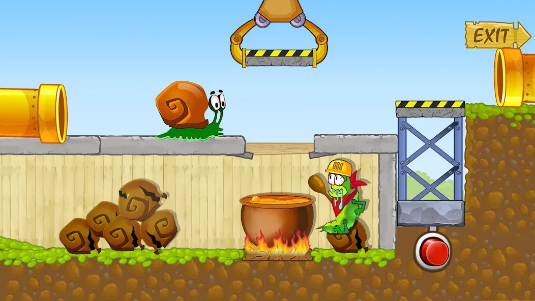 Snail Bob 1: Adventure Puzzle [МОД: Меню, Бесконечные монеты и Открытые уровни] Screenshot 1
