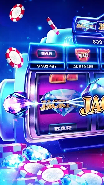Huuuge Casino Slots Vegas 777 (Хьюдж Казино Слотс Вегас 777) [МОД: Меню, Бесконечные монеты и Открытые уровни] Screenshot 1