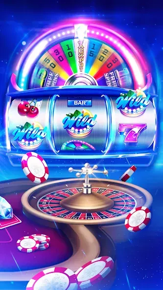 Huuuge Casino Slots Vegas 777 (Хьюдж Казино Слотс Вегас 777) [МОД: Меню, Бесконечные монеты и Открытые уровни] Screenshot 3