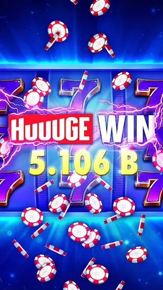 Huuuge Casino Slots Vegas 777 (Хьюдж Казино Слотс Вегас 777) [МОД: Меню, Бесконечные монеты и Открытые уровни] Screenshot 5