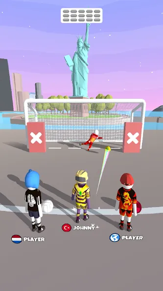 Goal Party - Soccer Freekick (Гоал Парти) [МОД: Все открыто, Дополнительные деньги и Меню MOD] Screenshot 2