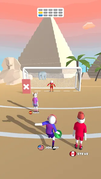 Goal Party - Soccer Freekick (Гоал Парти) [МОД: Все открыто, Дополнительные деньги и Меню MOD] Screenshot 3