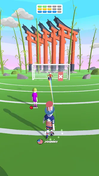 Goal Party - Soccer Freekick (Гоал Парти) [МОД: Все открыто, Дополнительные деньги и Меню MOD] Screenshot 4
