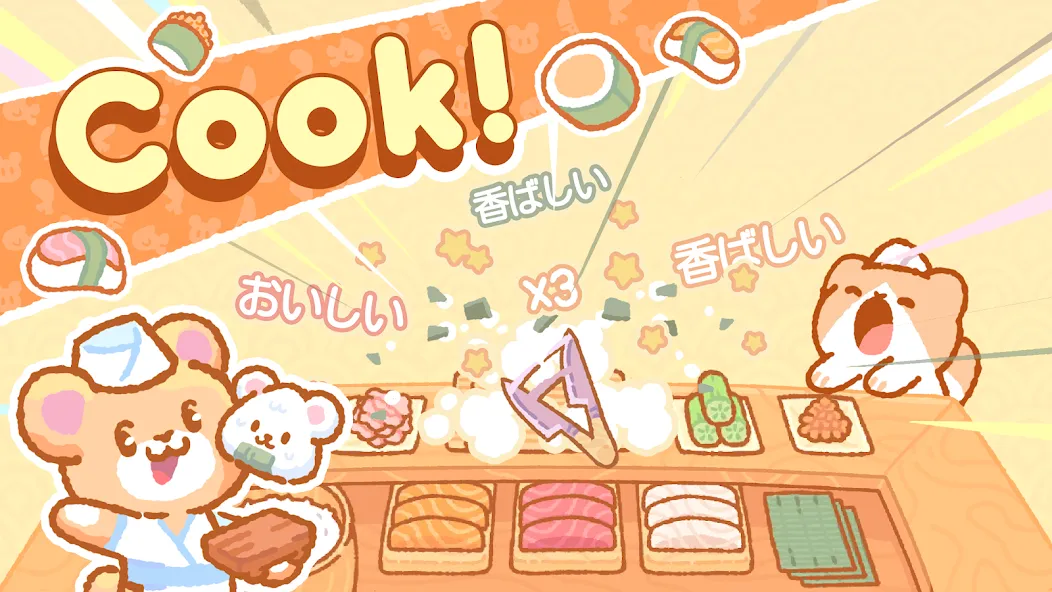 Kuma Sushi Bar [МОД: Бесконечные деньги, Монеты и Мега MOD] Screenshot 2