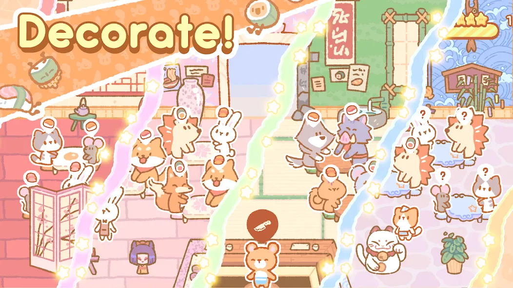 Kuma Sushi Bar [МОД: Бесконечные деньги, Монеты и Мега MOD] Screenshot 3