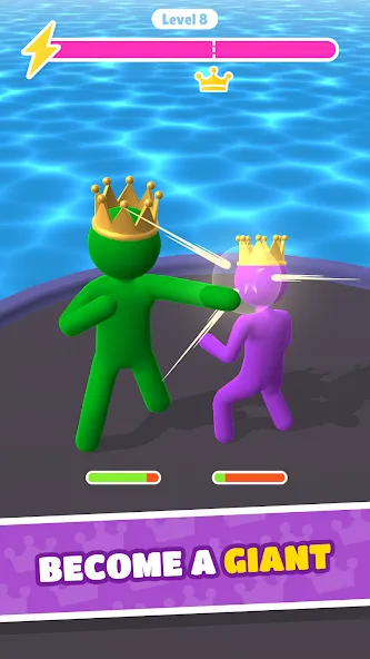 Giant Rush! - Fighting Games [МОД: Много монет, Открытые уровни и Мега MOD] Screenshot 3