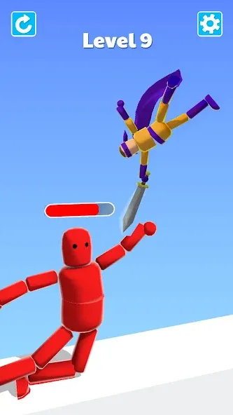 Ragdoll ninja: Imposter hero (Рагдолл Ниндзя) [МОД: Много монет, Открытые уровни и Мега MOD] Screenshot 1