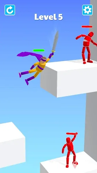Ragdoll ninja: Imposter hero (Рагдолл Ниндзя) [МОД: Много монет, Открытые уровни и Мега MOD] Screenshot 2