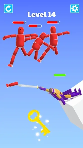 Ragdoll ninja: Imposter hero (Рагдолл Ниндзя) [МОД: Много монет, Открытые уровни и Мега MOD] Screenshot 3