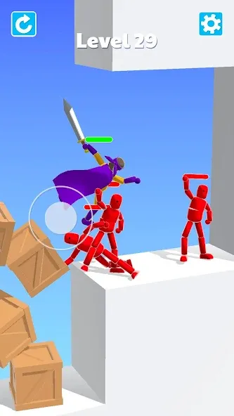Ragdoll ninja: Imposter hero (Рагдолл Ниндзя) [МОД: Много монет, Открытые уровни и Мега MOD] Screenshot 5
