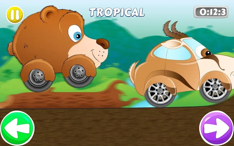 Racing car game for kids [МОД: Все открыто, Дополнительные деньги и Меню MOD] Screenshot 1