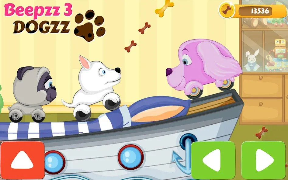 Racing games for kids - Dogs [МОД: Деньги, Монеты и Меню MOD] Screenshot 1