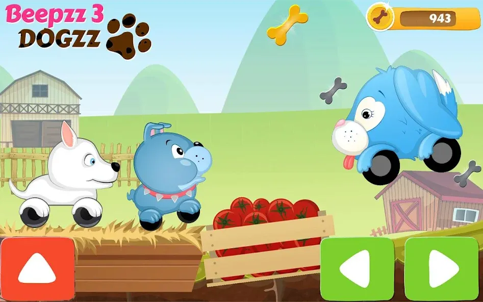 Racing games for kids - Dogs [МОД: Деньги, Монеты и Меню MOD] Screenshot 2