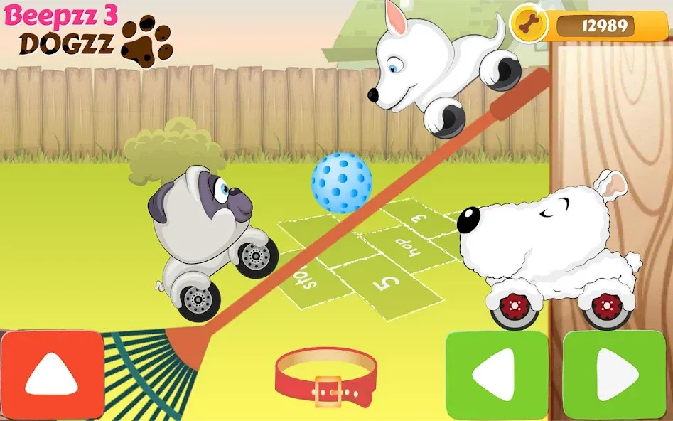 Racing games for kids - Dogs [МОД: Деньги, Монеты и Меню MOD] Screenshot 4