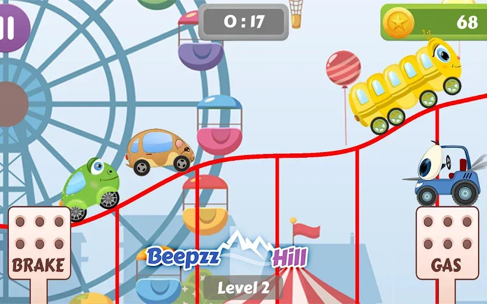 Car Racing game for toddlers [МОД: Деньги, Монеты и Меню MOD] Screenshot 1