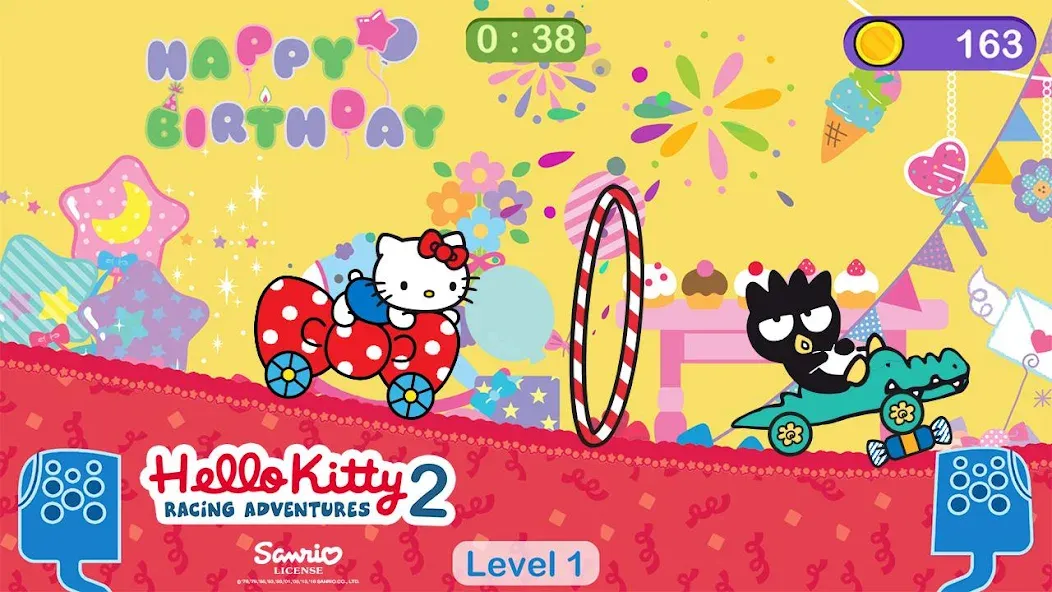 Hello Kitty games - car game [МОД: Бесконечные деньги, Монеты и Мега MOD] Screenshot 1