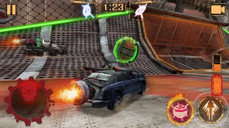 Rocket Car Ball [МОД: Все открыто, Дополнительные деньги и Меню MOD] Screenshot 1