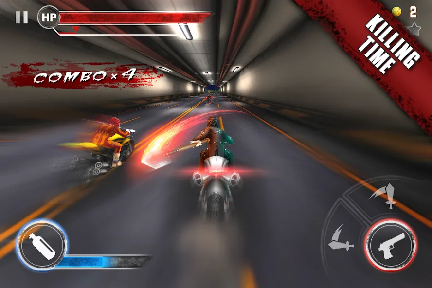 Death Moto 3 : Fighting  Rider (дет мото 3) [МОД: Бесконечные деньги, Монеты и Мега MOD] Screenshot 2