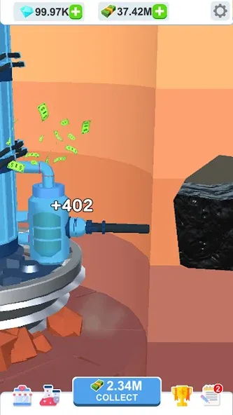 Idle Dig Factory [МОД: Все открыто, Дополнительные деньги и Меню MOD] Screenshot 2