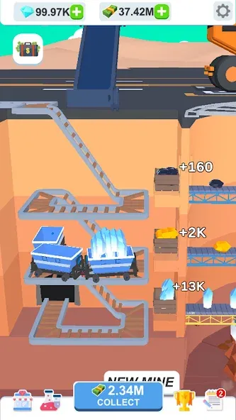 Idle Dig Factory [МОД: Все открыто, Дополнительные деньги и Меню MOD] Screenshot 3
