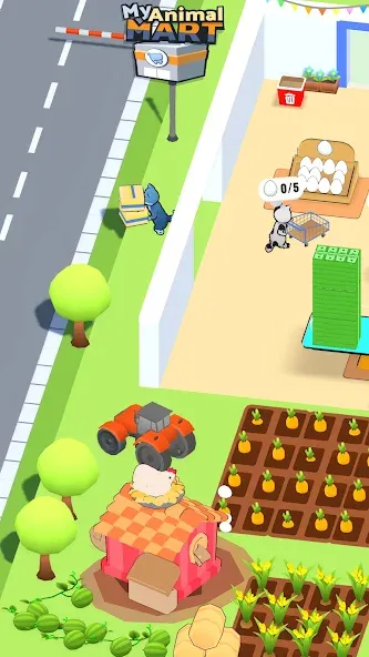 Animal Mart: Tycoon Games (Мой Зверинец Март) [МОД: Деньги, Монеты и Меню MOD] Screenshot 1