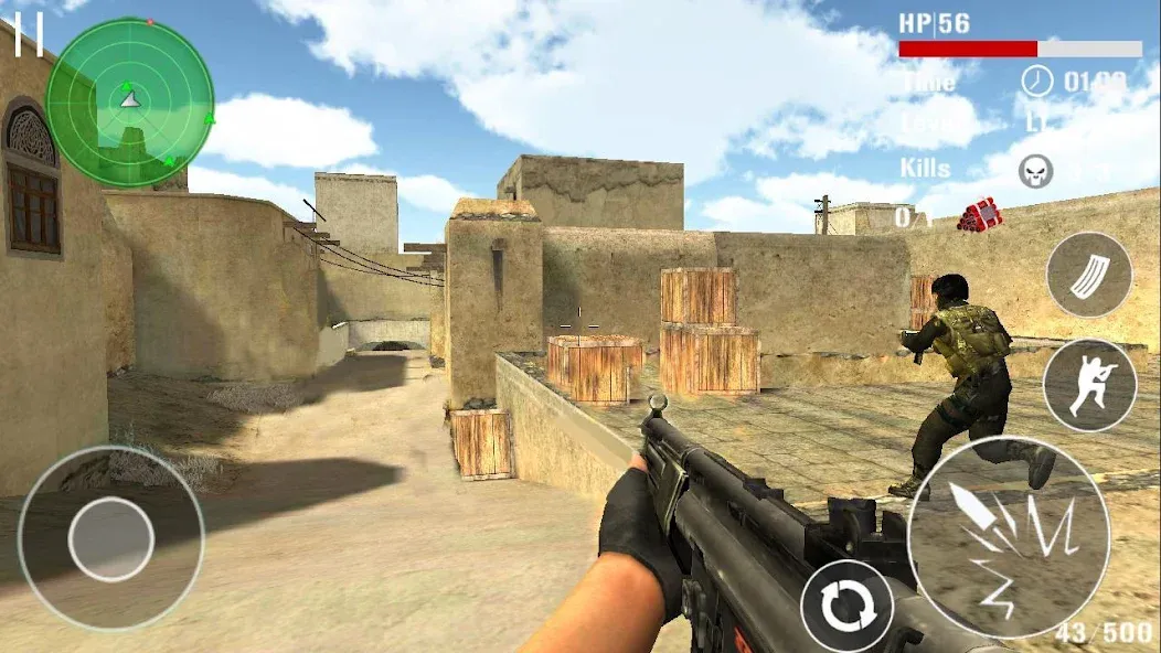 Gun Strike Shoot 3D [МОД: Бесконечные деньги, Монеты и Мега MOD] Screenshot 3