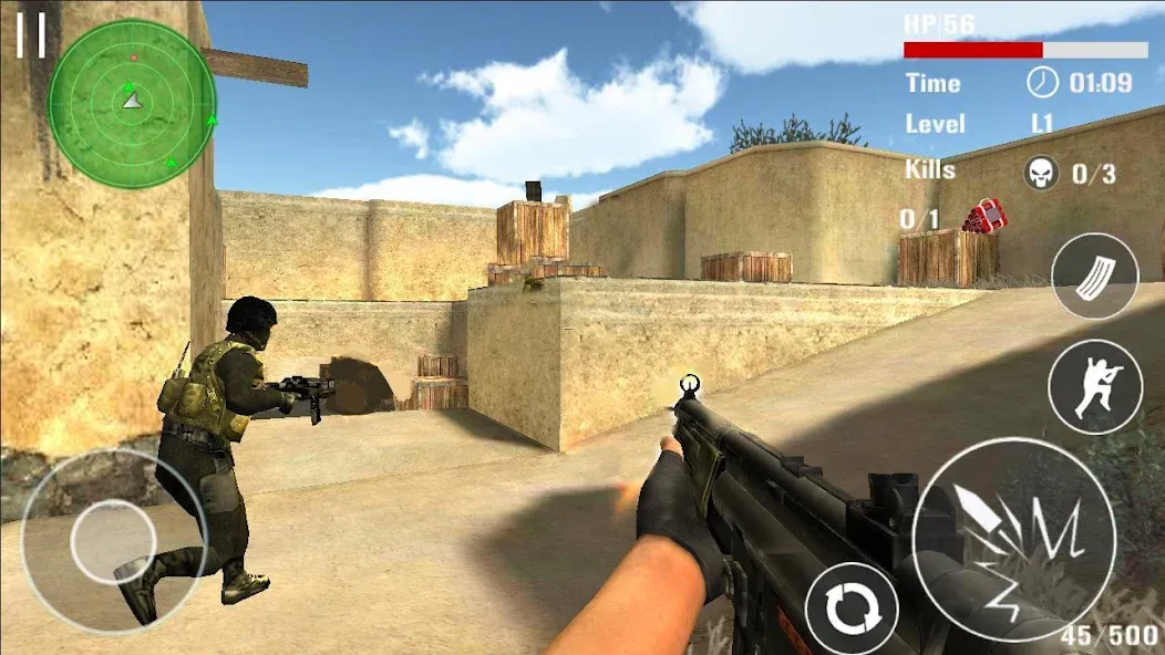 Gun Strike Shoot 3D [МОД: Бесконечные деньги, Монеты и Мега MOD] Screenshot 4