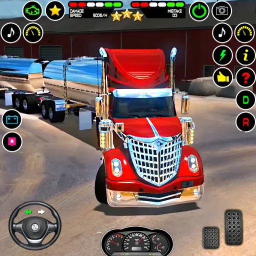 US Truck Driving Cargo Game 3D (Американский грузовик водителя) [МОД: Деньги, Монеты и Меню MOD] Screenshot 1