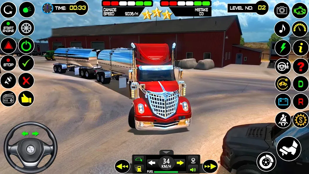 US Truck Driving Cargo Game 3D (Американский грузовик водителя) [МОД: Деньги, Монеты и Меню MOD] Screenshot 2