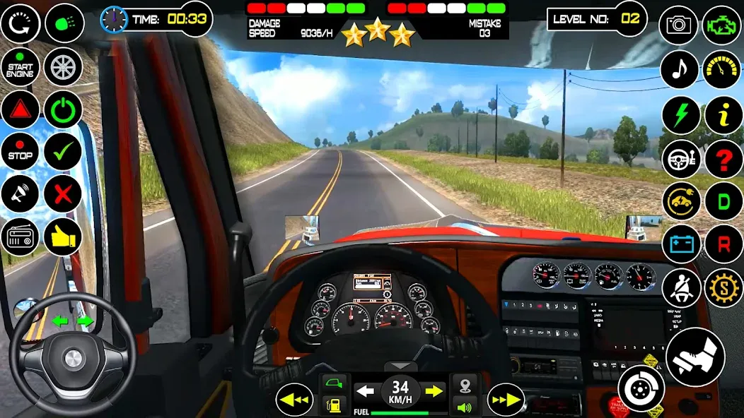 US Truck Driving Cargo Game 3D (Американский грузовик водителя) [МОД: Деньги, Монеты и Меню MOD] Screenshot 4