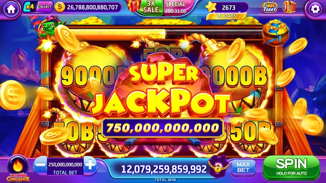 Lava Slots - Casino Games (Лава Слотс) [МОД: Меню, Бесконечные монеты и Открытые уровни] Screenshot 4