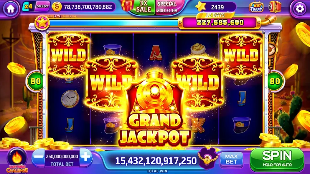 Lava Slots - Casino Games (Лава Слотс) [МОД: Меню, Бесконечные монеты и Открытые уровни] Screenshot 5