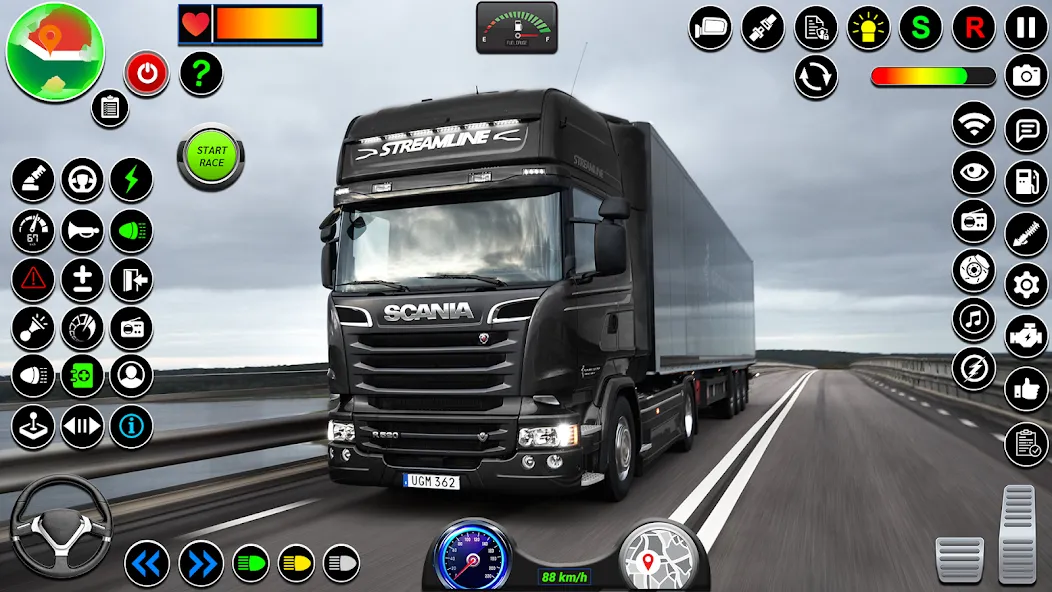 Indian Truck Heavy Cargo Duty [МОД: Много монет, Открытые уровни и Мега MOD] Screenshot 1