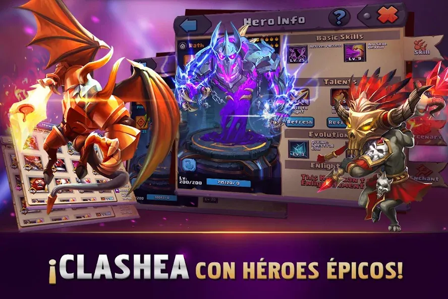 Clash of Lords 2: Español (Клэш оф Лордс 2) [МОД: Много монет, Открытые уровни и Мега MOD] Screenshot 2