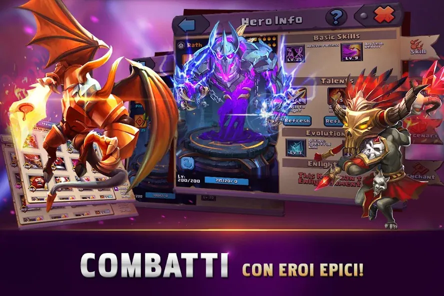 Clash of Lords 2: Italiano (Клэш оф Лордс 2) [МОД: Бесконечные деньги, Монеты и Мега MOD] Screenshot 2