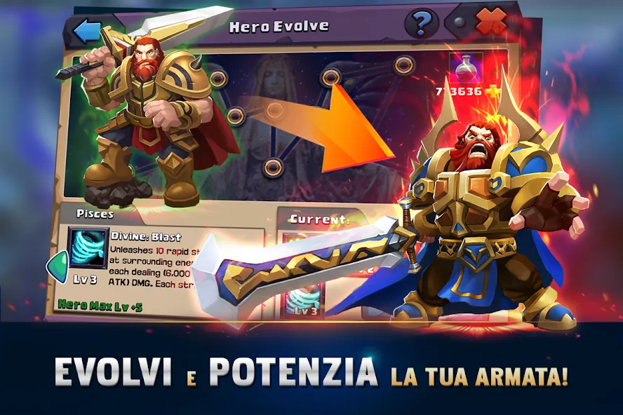 Clash of Lords 2: Italiano (Клэш оф Лордс 2) [МОД: Бесконечные деньги, Монеты и Мега MOD] Screenshot 3
