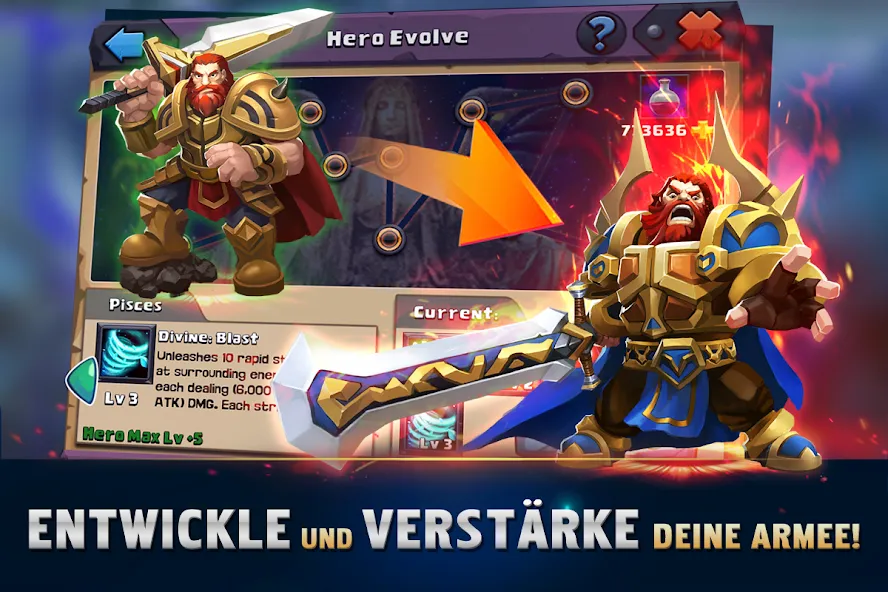 Clash of Lords 2: Ehrenkampf (Клаш оф Лордс 2) [МОД: Много монет, Открытые уровни и Мега MOD] Screenshot 1