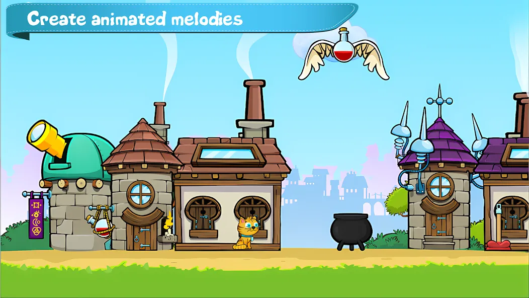 Cat Piano Meow - Sounds & Game [МОД: Все открыто, Дополнительные деньги и Меню MOD] Screenshot 3