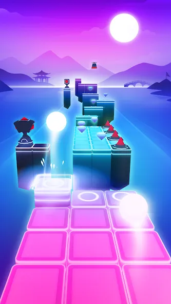 Dancing Sky 3 (Дэнсинг Скай 3) [МОД: Меню, Бесконечные монеты и Открытые уровни] Screenshot 2