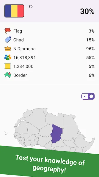 Geomi — Flags & Countries [МОД: Все открыто, Дополнительные деньги и Меню MOD] Screenshot 1