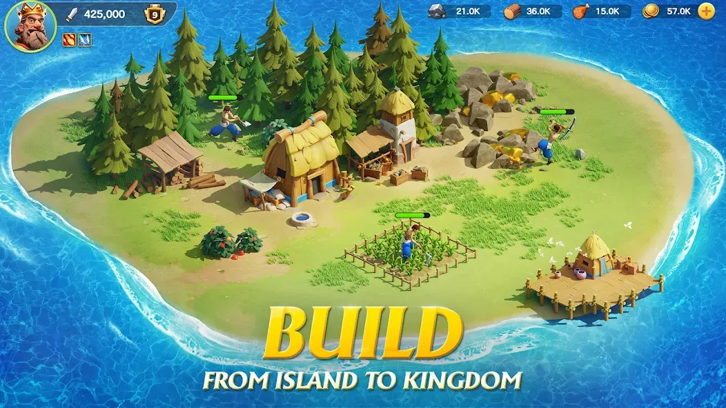 Kingdom Adventure Saga (Кингдом приключение сага) [МОД: Бесконечные деньги, Монеты и Мега MOD] Screenshot 1