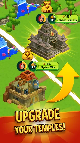 Temple Run: Idle Explorers (Темпл Ран) [МОД: Бесконечные деньги, Монеты и Мега MOD] Screenshot 5