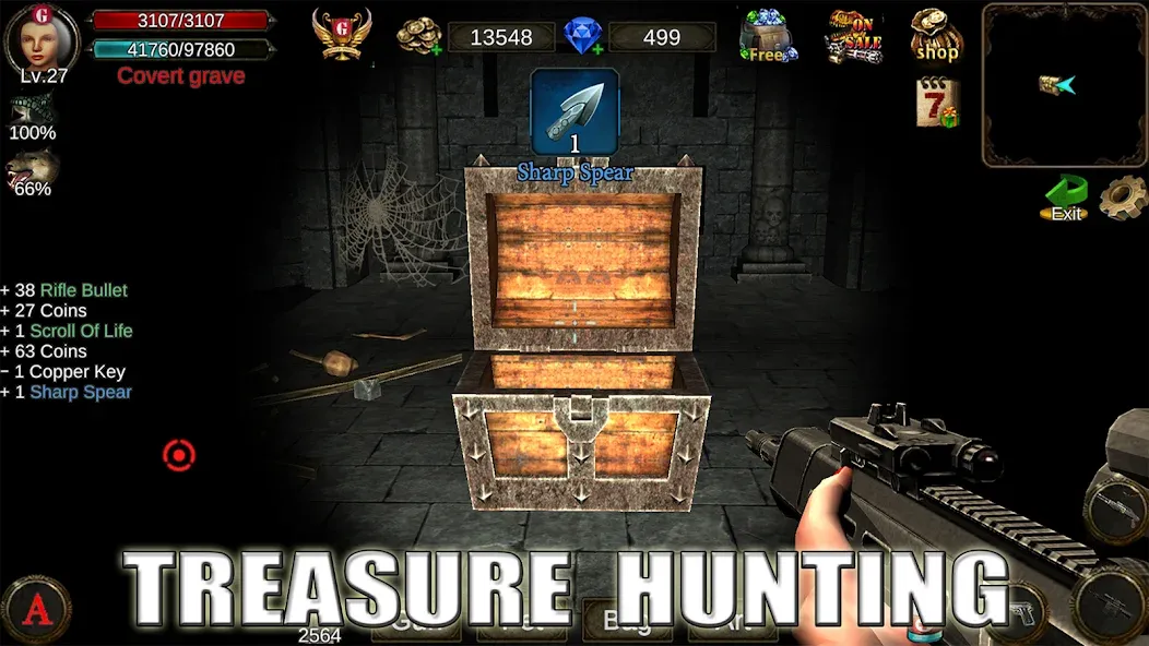 Dungeon Shooter : Dark Temple (Данжен Шутер) [МОД: Много монет, Открытые уровни и Мега MOD] Screenshot 4