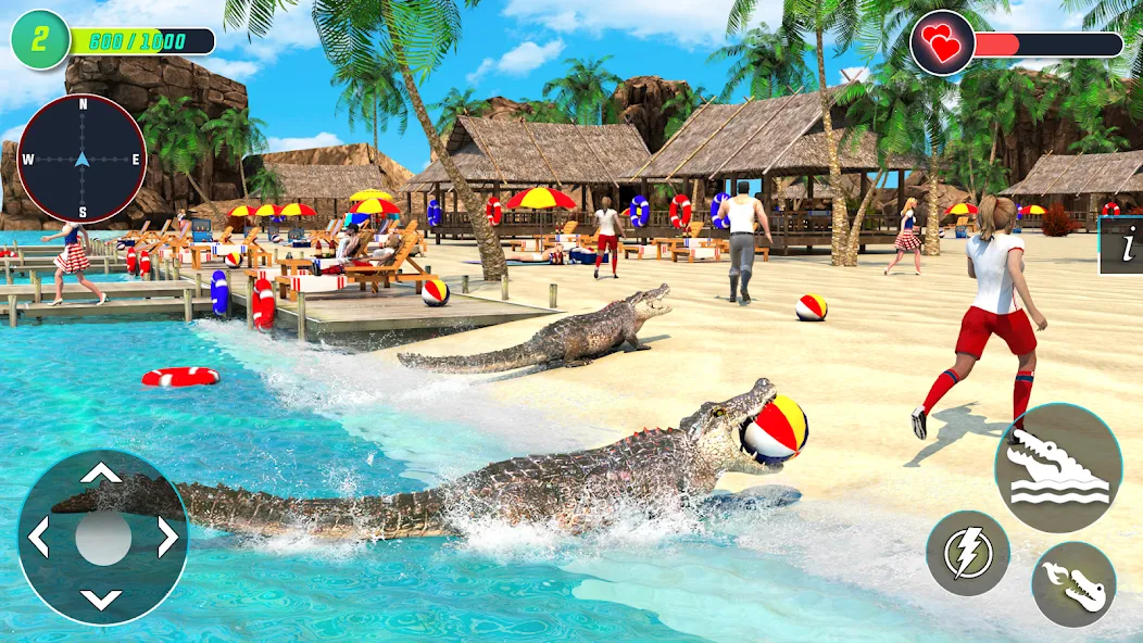 Crocodile Games: Animal Games [МОД: Много денег, Монет и Все открыто] Screenshot 2