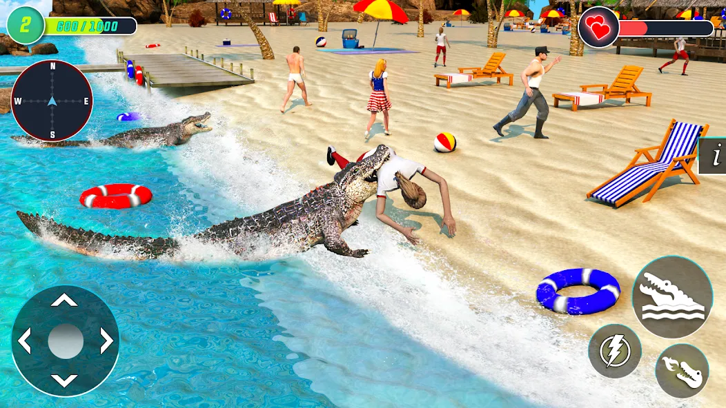 Crocodile Games: Animal Games [МОД: Много денег, Монет и Все открыто] Screenshot 4